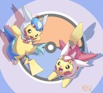  cleft_tail clothed clothing cosplay duo female feral fur ho-oh_(artist) hood male mammal nintendo open_mouth pikachu pok&eacute;mon rodent video_games 
