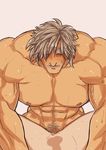  abs bara blush male_focus marototori muscle nipples nude pecs penetration pov sex solo_focus sweat yaoi 