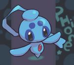  balancing black_eyes blue_body gem legendary_pok&eacute;mon nintendo phione pok&eacute;mon simple_background smile spread_arms star video_games zaikudo 