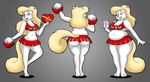  animaniacs anthro big_breasts big_butt breasts butt cheerleader cleavage clothed clothing female lordstormcaller mammal minerva_mink mink mustelid overweight slightly_chubby solo thick_thighs 