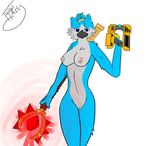  2017 anthro anthrofied avian avian_(starbound) beak big_breasts bird breasts feathers female fyoxi fyoxiarts hi_res looking_at_viewer nipples nude pussy smile standing starbound video_games 