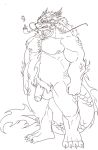  anthro dragon eastern_dragon horn kemono low_res male mazelord penis solo whiskers 