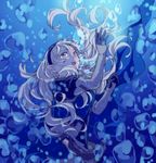  air_bubble bubble female_my_unit_(fire_emblem_if) fire_emblem fire_emblem_if hiyori_(rindou66) long_hair mamkute my_unit_(fire_emblem_if) pointy_ears red_eyes solo submerged underwater white_hair 