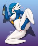  alcohol anus beverage blue_hair blush bottle braces breasts bubble butt cum cum_in_ass cum_in_pussy cum_inside drooling gardevoir hair jollysaunter lactating looking_at_viewer milk nintendo nipples open_mouth orange_eyes pok&eacute;mon pussy saliva shiny smile spread_legs spread_pussy spreading video_games white_skin 