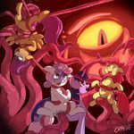  absurd_res apple_bloom_(mlp) cradeelcin cub cutie_mark cutie_mark_crusaders_(mlp) earth_pony equine female feral friendship_is_magic group hair hi_res horn horse mammal multicolored_hair my_little_pony open_mouth pegasus penetration pony purple_hair red_hair restrained scootaloo_(mlp) spread_legs spreading strangling sweetie_belle_(mlp) tentacles twilight_sparkle_(mlp) two_tone_hair unicorn upside_down vaginal vaginal_penetration wings young 