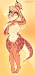  anthro big_breasts breasts chibi dinosaur featureless_breasts featureless_crotch female hair honesty_(artist) slightly_chubby solo standing thick_thighs wide_hips 