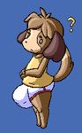  animal_crossing anthro bulge clothing digby_(animal_crossing) digital_media_(artwork) flygon_(artist) hyper male nintendo pixel_(artwork) somnamg video_games 