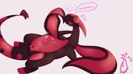  2017 absurd_res belly big_belly digestion dragon english_text female feral flygon hi_res leafysnivy nintendo nude pok&eacute;mon pussy red_eyes reptile saliva scalie simple_background smile text tongue tongue_out video_games vore wings 