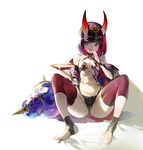  :q ass barefoot bob_cut breasts cup fate/grand_order fate_(series) full_body horns japanese_clothes kimono looking_to_the_side navel olys oni oni_horns pale_skin purple_eyes purple_hair sakazuki short_hair shuten_douji_(fate/grand_order) simple_background small_breasts solo toeless_legwear tongue tongue_out twitter_username white_background 