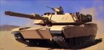  desert dust ground_vehicle gun haripon m1_abrams machine_gun military military_vehicle motor_vehicle mountain real_life sky tank weapon 