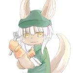  artist_reqeust brown_eyes furry nanachi_(made_in_aybss) rabbit white_hair 