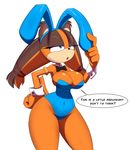  anthro badger big_breasts breasts cleavage clothed clothing english_text female huge_breasts kojiro-highwind mammal mustelid solo sonic_(series) sonic_boom sticks_the_jungle_badger text 