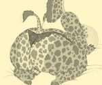  2015 anthro big_breasts big_butt breasts butt clothing female giraffe huge_butt kosmonius lingerie mammal overweight panties solo underwear wide_hips 