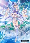  black_heart choujigen_game_neptune green_heart purple_heart tsunako white_heart 