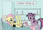  2017 anus blush cutie_mark dildo duo el-yeguero english_text equine feathered_wings feathers female feral fluttershy_(mlp) friendship_is_magic hair horn horse inside laboratory lying magic mammal multicolored_hair my_little_pony on_back penetration pink_hair pony purple_eyes pussy sex sex_toy text twilight_sparkle_(mlp) vaginal vaginal_penetration winged_unicorn wings 