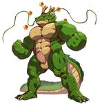  abs anthro anthrofied balls big_muscles dragon dragon_ball erection humanoid_penis male muscular pecs penis shenron simple_background solo white_background 