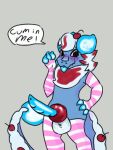  3:4 anthro balls begging_to_cum cherry cum_request dairy_products dragon food fruit genitals knot knotted_penis male mythological_creature mythological_scalie mythology penis plant scalie solo whipped_cream 