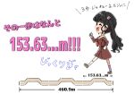  1girl animification blunt_bangs brown_dress brown_shoes clenched_hands commentary_request deformed dress flower from_side hair_flower hair_ornament hasu_no_sora_school_uniform kan_kanna link!_like!_love_live! long_sleeves love_live! medium_dress neckerchief open_mouth pink_flower pleated_dress profile qy73 real_life red_neckerchief sailor_collar sailor_dress school_uniform shoes sidelocks simple_background socks solo translation_request twintails voice_actor white_background white_sailor_collar white_socks winter_uniform 