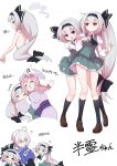  >_< 1boy 3girls ? ahoge artist_name black_bow black_hairband black_socks bow brown_eyes brown_shoes cheek_pull closed_eyes collared_shirt commentary_request flying_sweatdrops frilled_skirt frills futa_(nabezoko) glasses green_skirt green_vest grey_hair hair_bow hairband hat hitodama hitodama_print hug japanese_clothes juliet_sleeves kimono kneehighs konpaku_youmu konpaku_youmu_(ghost) loafers long_hair long_sleeves mob_cap morichika_rinnosuke multiple_girls nude one_eye_closed open_mouth personification pink_hair puffy_sleeves purple_hat purple_kimono saigyouji_yuyuko shirt shoes skirt skirt_set sleeve_garter smile socks tearing_up touhou translation_request triangular_headpiece very_long_hair vest watermark wavy_mouth white_shirt 