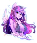  alpha_channel anthro breasts clothed clothing equine feathered_wings feathers female friendship_is_magic fur hair hi_res horn koveliana mammal my_little_pony purple_eyes purple_feathers purple_fur purple_hair simple_background smile solo transparent_background twilight_sparkle_(mlp) winged_unicorn wings 