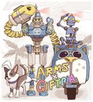  barq boxing_gloves byte_(arms) dog gonzarez looking_at_viewer mask robot 