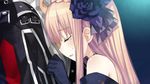  blonde_hair closed_eyes crying fairy_fencer_f fang_(fairy_fencer_f) flower game_cg hair_flower hair_ornament long_hair mariano_(fairy_fencer_f) official_art tears tsunako 