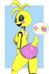  2017 animatronic anthro avian bird butt chica chicken cupcake female five_nights_at_freddy&#039;s five_nights_at_freddy&#039;s_2 food humanoid machine robot solo toy_chica_(fnaf) video_games 