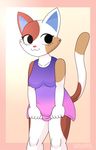  alfa995 animal_crossing animated anthro bouncing_breasts breasts calico_cat cat clothed clothing clothing_lift eyelashes feline female flashing fur mammal nintendo nipples one_eye_closed purrl_(animal_crossing) pussy shirt shirt_lift simple_background solo tongue tongue_out undressing video_games wink 
