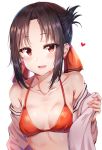  bikini_top kaguya-sama_wa_kokurasetai_~tensai-tachi_no_renai_zunousen~ open_shirt shinomiya_kaguya sunhyun swimsuits undressing 