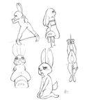  &lt;3 &lt;3_eyes 2017 against_wall alec8ter anthro arms_tied ball_gag bdsm black_and_white blush bondage bound buckteeth butt chest_tuft disney drooling english_text female flat_chested gag gagged judy_hopps kneeling lagomorph leaning legs_tied mammal monochrome nude open_mouth pussy rabbit saliva sex_toy signature simple_background solo spreader_bar suspension teeth text tongue tongue_out tuft vaulting_horse vibrator white_background zootopia 