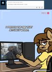  anthro battlefield clothed clothing comic computer dialogue english_text equine fan_character female georgia_lockheart mammal my_little_pony solo stunnerpony text tumblr 