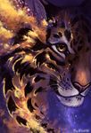  amber_eyes black_stripes feline flashw fur mammal smile solo striped_fur stripes tiger whiskers 
