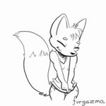  2017 animated anthro breasts canine clothed clothing cute digital_media_(artwork) female flashing fox fur furgazmo hair loop mammal nipples nude open_mouth partially_clothed simple_background smile solo 