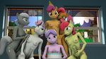  2017 3d_(artwork) absurd_res animal_genitalia animal_penis apple_bloom_(mlp) babs_seed_(mlp) balls birthday birthday_hat breasts diamond_tiara_(mlp) dickgirl digital_media_(artwork) equine equine_penis friendship_is_magic grin group hi_res horn intersex mammal my_little_pony nipples nude pegasus penis redrocketsfm scootaloo_(mlp) silver_spoon_(mlp) small_breasts smile source_filmmaker sweetie_belle_(mlp) unicorn wings 