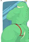  ! anthro butt clothing crocodile crocodilian grandall_(artist) grandall_(character) male muscular reptile scalie solo thick_thighs underwear 