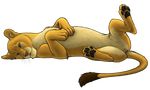  2017 anus autumn_sunrise blue_eyes feline female feral hindpaw lion lying mammal multi_nipple nipples on_back paws presenting presenting_pussy pussy solo spread_legs spreading teats 