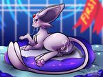  absurd_res anus award butt contest cum cum_on_butt cum_on_face eeveelution espeon female feral hi_res long_tail lying nintendo on_side pawpads pillow pok&eacute;mon pussy solo video_games whimsydreams 