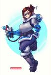  1girl character_request glasses overwatch solo supersatanson tagme 