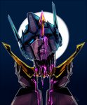  alien autobot blood blue_eyes crown death decapitation digital_media_(artwork) gore horn humanoid impalement jewelry living_machine machine moon night not_furry open_mouth optimus_prime outside robot rollingthedices severed_head simple_background sky teeth transformers 