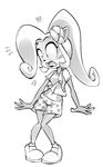  bandicoot boxers_(clothing) clothing coco_bandicoot crash_bandicoot_(series) female mammal marsupial monochrome shocked_expression solo torn_clothing underwear unknown_artist video_games 
