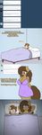  anthro bed blush breasts bulge cleavage clothed clothing comic english_text equine fan_character female friendship_is_magic georgia_lockheart horn male mammal my_little_pony nightgown oliver_cotter stunnerpony text tumblr unicorn 