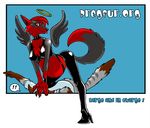  ! anthro belly big_belly black_fur brown_fur canine chemic clothed clothing darren_(darrencax) domination duo female female_domination fox foxcat fur grey_fur hair halo hybrid male mammal multicolored_fur navel pregnant red_eyes red_fur red_hair saryn_(artist) simple_background tongue tongue_out wings 