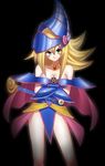  1girl artist_request bare_shoulders blonde_hair blush breasts dark_magician_girl duel_monster female hat large_breasts long_hair looking_at_viewer magical_girl solo wizard_hat yu-gi-oh! yuu-gi-ou_duel_monsters 