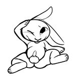  anthro armello balls barnaby_(armello) cub digital_media_(artwork) fur holding_head lagomorph lagopmorph looking_at_viewer lying male mammal nude on_back one_eye_closed penis rabbit samurilou_(artist) simple_background solo spread_legs spreading video_games young 