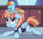  2017 cutie_mark duo equine female feral friendship_is_magic inside mammal my_little_pony pegasus rainbow_dash_(mlp) ta-na windy_whistles_(mlp) wings young 
