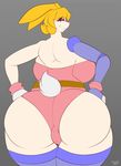  2017 anthro big_breasts big_butt breasts bunnie_rabbot butt camel_toe clothing female huge_breasts huge_butt lagomorph mammal rabbit solo sonic_(series) supersonicrulaa tight_clothing 