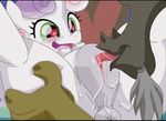  &lt;3 &lt;3_eyes 2017 anatomically_correct anatomically_correct_pussy animal_genitalia animal_pussy animated anus buttercup_saiyan cub cunnilingus discord_(mlp) duo equine equine_pussy female feral friendship_is_magic hair horn mammal my_little_pony open_mouth oral pussy sex sweetie_belle_(mlp) teats unicorn vaginal young 