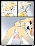  2017 anus blue_eyes blush breasts canine comic cream_the_rabbit female fox fur lagomorph male mammal miles_prower penis pussy rabbit red_eyes sonic_(artist) sonic_(series) spreading xylas yellow_fur 