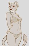  2016 anthro caraid clothed clothing feline female lion looking_at_viewer mammal solo underwear 
