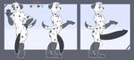  anthro balls canine erection flaccid humanoid_penis hyper hyper_penis komponi looking_at_viewer male mammal model_sheet nipples nude penis smile solo wide_hips 